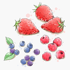 丫头姐姐么么哒采集到插画-美食