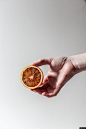 血橙 橙色 水果 手 最小 特写 美食摄影图片图片壁纸