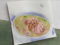 清禾Art采集到水彩/手绘  美食