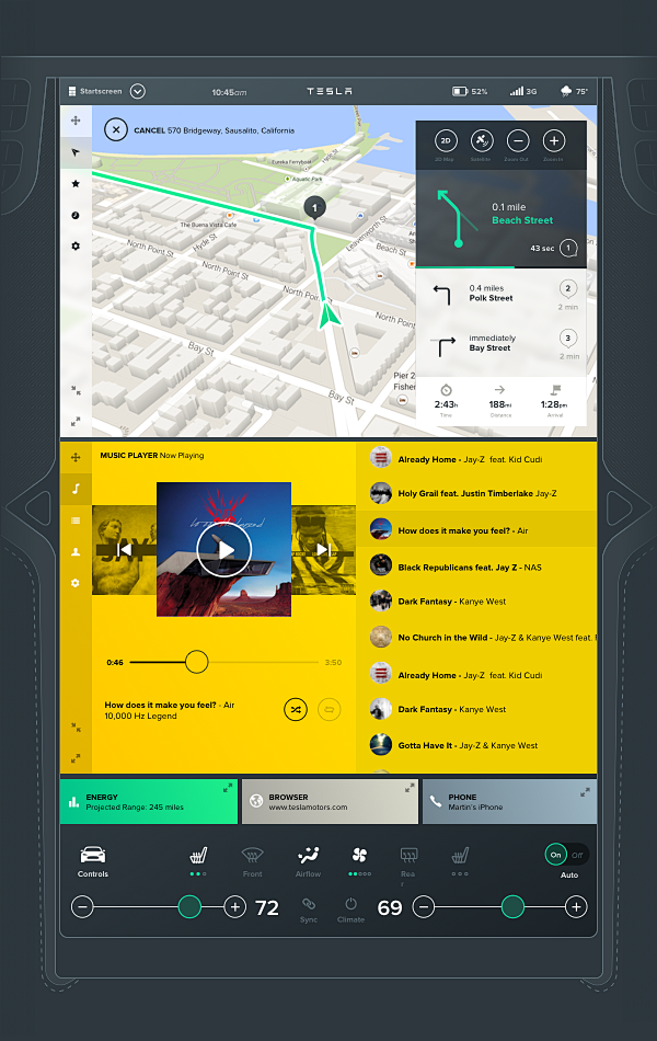Tesla Interface Conc...