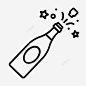 干杯香槟图标高清素材 干杯 香槟 免抠png 设计图片 免费下载