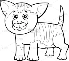 斑点,小猫,图画书页,动画片,可爱的,漫画书,猫科动物,动物,虚拟角色,尾巴