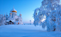 General 2048x1239 Russia winter snow Ural cyan