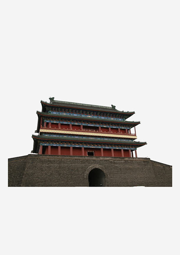 古风楼台建筑免抠素材 页面网页 平面电商...