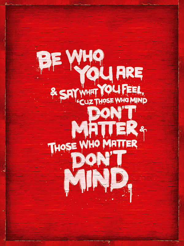 be who you are & ay ...