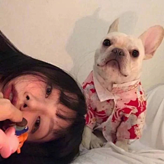 桃丶采集到女&狗