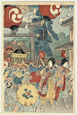 「神田祭」高橋松亭（1871-1945)