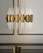 Tycho Round Suspension | Hotel Lobby Chandelier | LUXXU Modern Lamps : Just not pure attraction, this piece merging unique artistry and magnificence with the power of the reflection. Centrally gathered and held by a ring of gold plated brass, the luminous