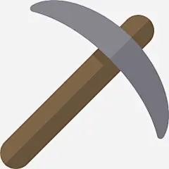接图标免抠素材_新图网 https://ixintu.com 工具和器具 挑 挖 改善 施工工具 矿工