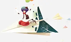 男孩 平面电商 创意素材