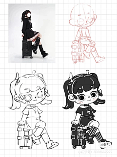 Weirdo❤️采集到人物插画