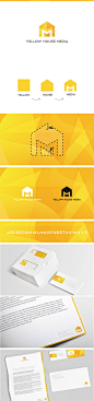 Yellow house media branding & logo