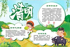 清明节小报