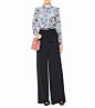 Crêpe trousers : Black crêpe trousers