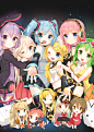 V＋ 结月缘＆IA＆初音＆镜音玲＆巡音＆Gumi
        SeeU＆MiKi＆Lily＆Mayu＆Meiko
（可放大） #二次元#