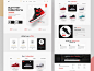 潮流ICON！球鞋产品WEB落地页界面设计灵感～#灵感的诞生##网页ui#​​​