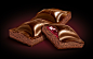 Chocolate : Realistic digital illustrations of chocolate created from existing products, pre-production samples or artwork and desriptions. Created for a range of use from product packaging, POS to large advertising posters.