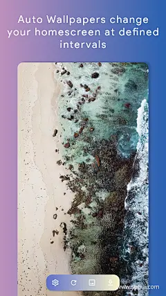 壁纸应用程序 -  WallUpUI设计作品APP设计主界面首页素材资源模板下载