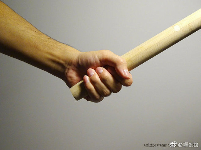 拿棍的手部动态学画画参考byartistsr来自嘿设绘微博