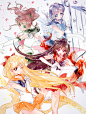 美少女战士  火野丽  爱野美奈子  木野真琴  水野亚美  P站:ブタケーキ