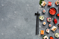 寿司,刺身船,抽陀螺,视角,生姜,传统,蔬菜,菜单,寿司卷,多样