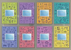 Set Covers with tablet手绘墨水学校涂鸦