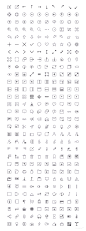 300 枚常用线性图标 UI设计 矢量素材 图标设计 sketch_UI设计_Icon图标