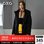 GXG男装 2019冬季热卖商场同款黑色毛领加厚男士工装长款羽绒服-tmall.com天猫