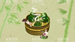 端午节背景  - 源文件下载【酷图网】端午节,节日,粽子,假日,法定节假日,