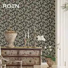 ROEN柔然壁纸浮雕奢华效果背景墙无纺墙纸HG1050530-tmall.com天猫