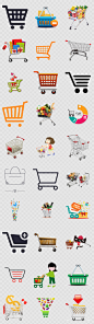 卡通购物车png免抠透明图片超市商场海报素材元素2