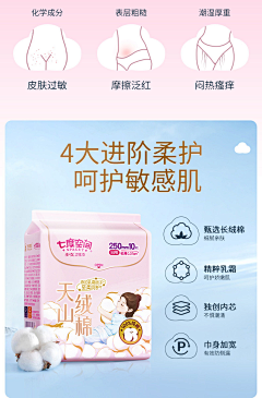 骑猪追着牛啃采集到日用品纸巾卫生巾详情
