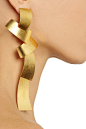 Hervé Van der Straeten | Hammered gold-plated tiered clip earrings | NET-A-PORTER.COM                                                                                                                                                                          