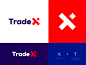 Trade X Logo Design typography branding logo