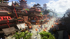 无敌小喷泉采集到动漫场景 场景原画