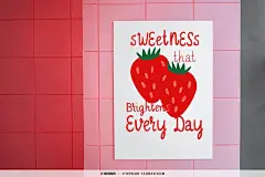 3款可爱俏皮趣味卡通贺卡儿童画册童话书籍封面标题手写英文字体