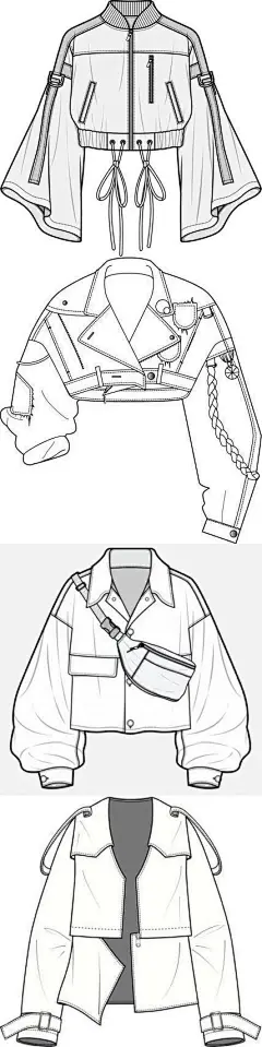 各种服饰绘画设计素材，收藏练习~
手绘素材