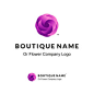 Beautiful Logo with Lilac Flower for Boutique