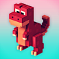 Voxel little T-Rex :)