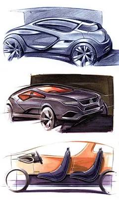 Car 线稿 and 渲染 (转自温建勋）-12    |欢迎加入烩设计”QQ群：261065006进群后请按 “姓名 - 学校（城市） -专业” 修改群名片，如“ 胡伟-同济-汽车