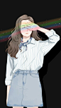 彩虹女孩  孤独
