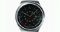 Samsung Gear S2 : Samsung Gear S2. Industrial design of Samsung's first round-faced smartwatch. Durable stainless steel casing. Rotating dial UX. Customizable straps for every size and style.