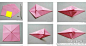 可爱的公主伞折纸手工步骤图解 ​​​​