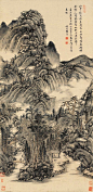 清 徐枋 ·《林壑幽居图》嘉德2009秋拍 成交价35.84万元。| 题识：山中楼阁衔春霭，水面林峦隔翠微。抚景怀人成独往，盘山临水送将归。壬子嘉平月，仿北苑笔意画于涧上草堂并题。俟斋徐枋。 签条：涧上老人山水真迹。壬辰冬日付装。陶运百题记。 说明： 1．书签者陶运百（1905-1975），字声甫，江苏常熟人，自幼喜丹青，30年代入中国画会，蜚声江南。工书画，尤精山水，摩古可乱真，精于鉴定。 2．曾经江苏常熟曹大铁（1916-2009）收藏。