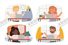 办公场景 【酷图网】办公场景插画,会议扁平,头脑风暴,方案插画,闪页,启动页,扁平化,插画,卡通,插图,手绘图标,手绘插画,占位符,等待页面,404页面,引导页,电子商务图标,商业人物,网页扁平化,AI源文件,立体构图,扁平风,科技插画,插画设计,渐变图标,矢量插画,