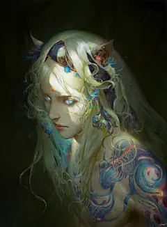 CGwall游戏原画网站_何晓松的插画一张头像