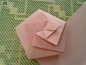 简单纸玫瑰折法图解之玫瑰花折纸盒子教程