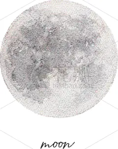 水彩画,纹理,手工着色,华丽的,请柬,浪漫,自然美,满月,复古
