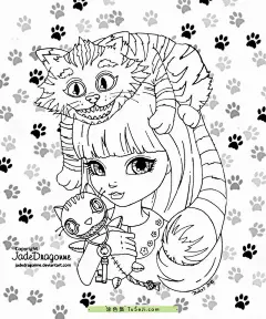 10张头上扎满花朵的可爱小女孩精灵娃娃小公主卡通涂色简笔画免费下载！ | 涂色集，涂色画打印大图 : 在一片繁花似锦的花园中，一个小女孩正欢快地嬉戏。她的头上扎满了各式各样的鲜花，这些花朵可能是娇艳的玫瑰、清新的雏菊、优雅的紫罗兰，或是任何其他种类的花，它们的颜色丰富多彩，从柔和的粉色到明亮的黄色，再到深沉的蓝色和红色。这些花朵被巧妙地编织 10张头上扎满花朵的可爱小女孩精灵娃娃小公主卡通涂色简笔画免费下载！