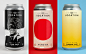 假日啤酒包装易拉罐包装设计插画-古田路9号-品牌创意/版权保护平台